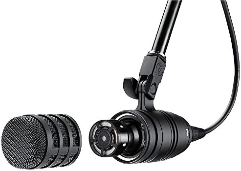 Аудио-Техника BP40 Голем дијафрагма динамичен емитуван микрофон + на сцената бум рака со XLR кабел + CAD аудио поп филтер