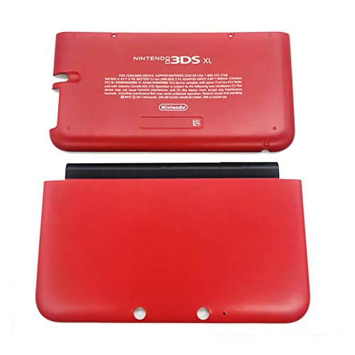 Нов за 3DS XL Топ и долна куќичка за замена на црвена боја, за конзола за рачна игра на Nintendo 3DSXL 3DSLL, надворешна плоча за