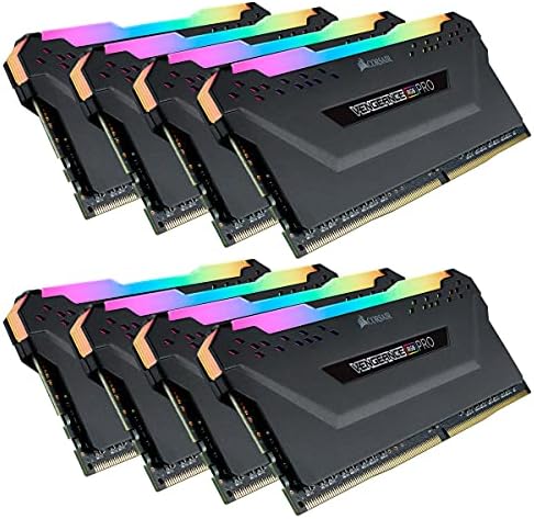 Corsair Vengeance RGB Pro 256GB DDR4 3000 C16 Десктоп меморија - црна