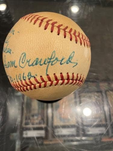 1968 година Ваху Сем Крафорд Детроит Тигерс сингл потпишан бејзбол ЈСА - автограмирани бејзбол