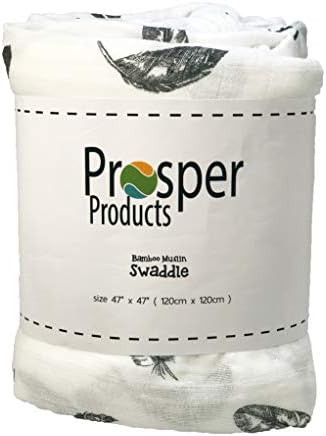 Prosper Products Swaddle Claints, Bamboo Muslin, Baby Примање, повеќенаменски, 47 x47, Unisex, Nurship Cover Four Pack