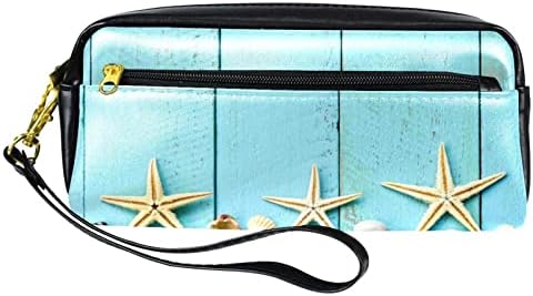 Тбуобт Торба За Шминка Патување Козметичка Торбичка Торбичка Чанта Чанта Со Патент, Летна Морска Ѕвезда Плажа Хавајски Стил