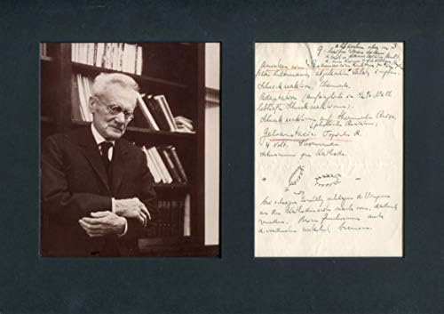 Нобелова награда за медицина Карл фон Фриш Автограм, потпишан ракопис на ракописи