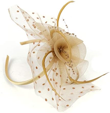 Напоо свадба гости капи 20 -тите 50 -ти години шапчиња шапки со панделки цветни мешки танцувачки капи со чајни додатоци за забава