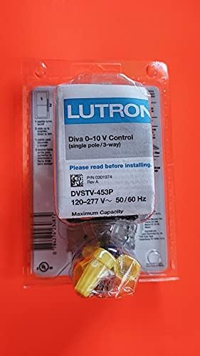 Lutron Diva Dimmer за 0-10V LED/флуоресцентни тела, еднополо или 3-насочен, бел