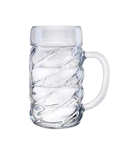 Светот на снабдување со северна планина Крај на стакло чаши за пиво - за одржување на големи количини подолго - 21 унци - сет од 6