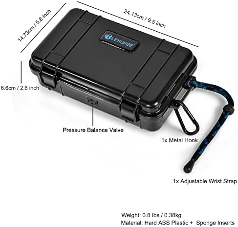 Лекуфи Мал водоотпорен тврд случај компатибилен со Insta360 Еден RS/ Insta360 Еден R акција камера и додатоци