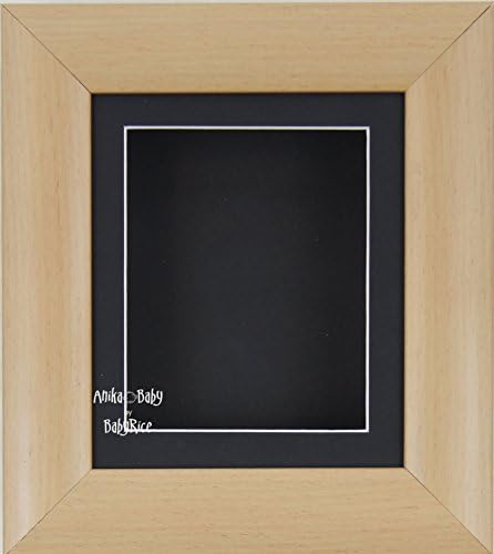Babyrice Deep Box Display Frame за 2D 3D уметнички објекти Медал за чување бебешки леани 1 -ви столбови цвеќиња бука ефект/црна монтирање/црна