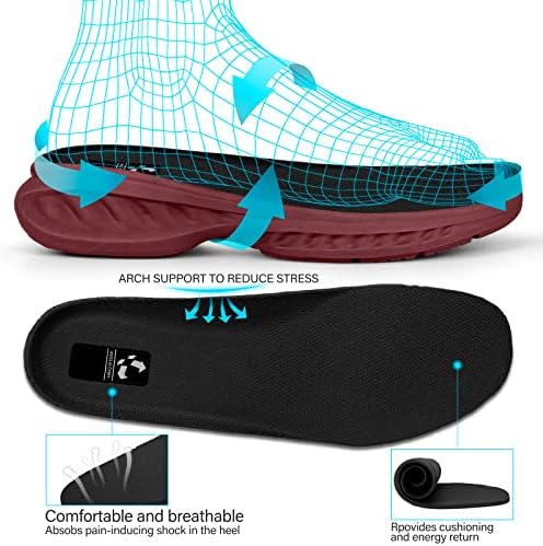 Pujcs Mens Slip на чевли кои не се лизгаат со џогирање на тренингот Фитнес лесна перница за дишење на дишење на патики за теретани за маж