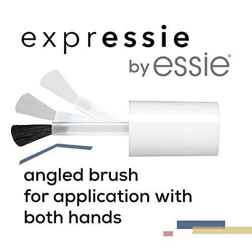 Essie Expressio, лак за брзо сушење нокти, 8-без вегански, мека сива боја, достојна за бинге, 0,33 fl oz
