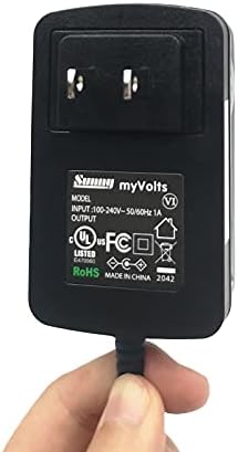 Адаптер за напојување MyVolts 9V компатибилен со/замена за DVD плеер PELIPS PET830/58 - американски приклучок