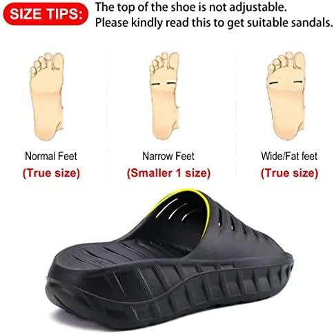 GPOS Mens Sport Recovery Sandals Плантарна фасцитис дебели перничиња слајдови сандали лесни удобни ортотични влечки