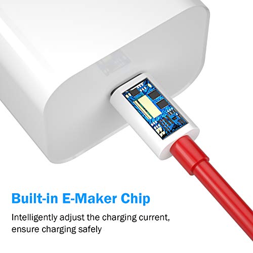 Titacute USB C до USB C кабел 6ft Надзор за надзор за OnePlus 10T 5G, 65W Warp Charge for OnePlus 9 Pro 8t Type C Брзо полнење