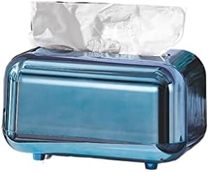 BKDFD кутии за сини ткива за складирање на салфетки за салфетка за салфетка, организатор Орнамент занаетчиски десктоп ткиво држач кујнски ткиво кутија