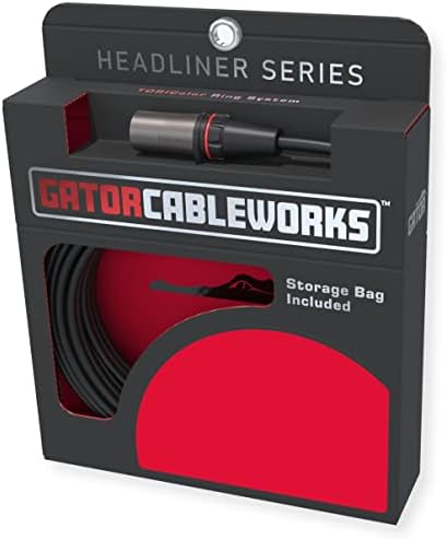 Кабел -работи од страна на Gator случаи Headliner Series 6 Foot XLR микрофон кабел;