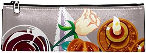Тбуобт Торба За Шминка Патување Козметичка Торба Торбичка Чанта Чанта Со Патент, Цртан Филм Шема Појадок Сок Леб
