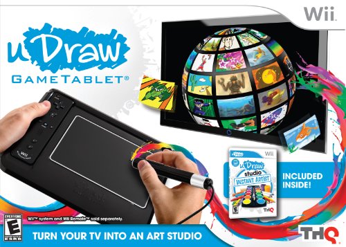 таблета за игра со Udraw со студиото Udraw: Instant Artist - Black - Nintendo Wii