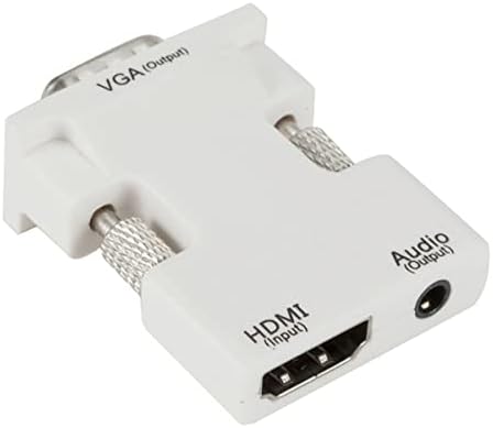 Dagijird HDMI до VGA адаптер со аудио машки VGA до женски HDMI конвертор лаптоп на ТВ, приклучок и игра