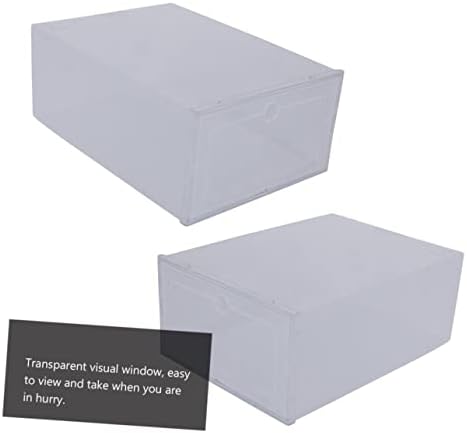 Кабилок 6 парчиња Кутија за Чевли Кутија За Складирање Чевли Висечки Организатор За Складирање Преклоплива Кутија За Складирање Склопувачки