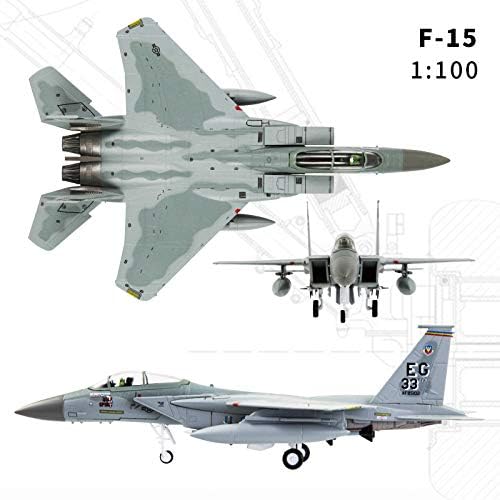Изгуби забавен парк 1 ： 100 F-15 орел борец диекаст метални борбени воени авиони модел модел на авиони модел на авион за собирање
