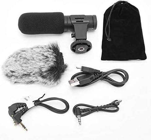 Микрофон за кондензатор Qiilu, микрофон за камера микрофон за снимање микрофон, USB-снимање-бучава за откажување микрофон за мобилни телефони