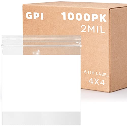 GPI кутија од 1000 4 x 4 чиста пластика што може да се повлече од поштенски кеси - рефус дебели 2 милји силни и издржливи поли -торбички со