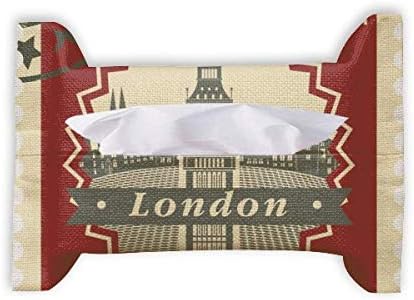 Лондон Биг Бен печат Силуета Велика Британија Велика Британија хартиена крпа за ткиво на лицето, салфетка од салфетка