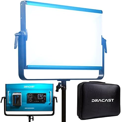 Dracast X Серија LED2000 ДНЕВНА СВЕТЛИНА ПРЕДВОДЕНА Видео Светлосен Панел Со V - Монтирање На Батеријата Плоча