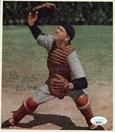 Бил Дики Бејзбол Хоф потпиша 6,75х7,75 фотографија со JSA COA - Автограмирани фотографии од MLB