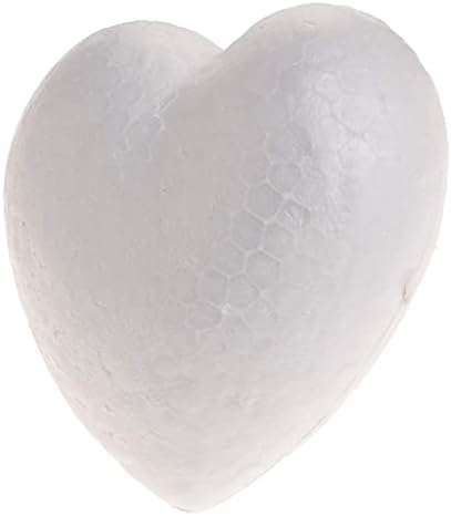 UKD Pulabowhite Modeling Fonam Heart Heart Polystyrene Styropoam Ball Занаетчиски за DIY Божиќна свадбена венчавка Орнамент украс 01 Стилски