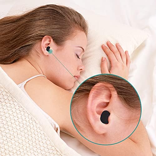 100 пар ушни приклучоци за откажување на бучава Ултра мека пена ушни приклучоци за бучава за спиење блокираат ушни приклучоци за студиска