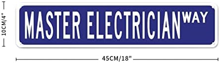 Господар електричар алуминиумски метал знак обичај уличен знак господар Електричар подарок за дома, декоративни знаци, господар