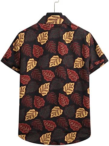 2023 Нови мажи со кратки ракави лабава цветна кошула Хавајска цветна кошула сет