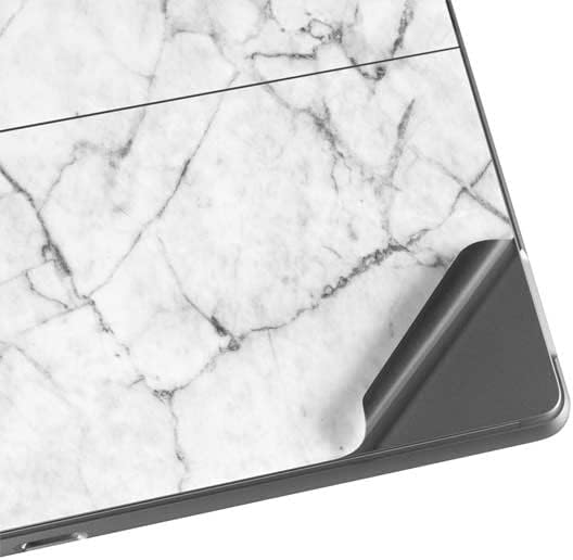 Таблета таблета декларална кожа компатибилна со Surface Pro 8 првично дизајниран дизајн на бел мермер