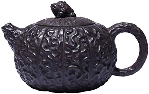 WIONC чајник со пурпурна глина филтер xishi чајници со чајници сурова руда црна кал чај сет вратоврска Guanyin puer kung fu чај 240 ml