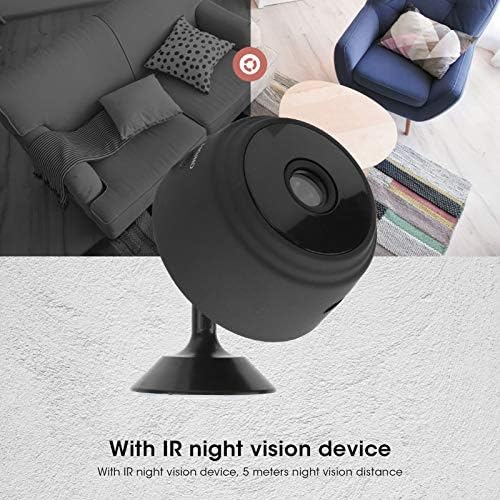 WiFi камера, 1080p HD мини камера безжична WiFi спортска камера паметен дом безбедност HD ноќен вид камера за откривање на камера