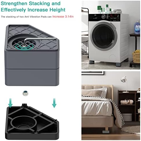 Анти -вибрации влошки за машина за перење, мијалник и фен за пиење Шок и откажување на машината за миење садови за миење садови, стабилизатор