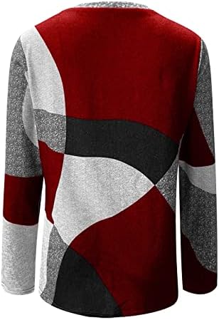 Женски џемпери тенок геометриски контраст француски кашмир со долг ракав печати лабава маичка зима