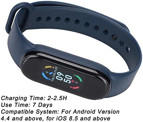 Fizealucky Fitness Tracker со монитор за отчукувања на отчукувањата на срцето, IP67 водоотпорен часовник за часовници, Calorie