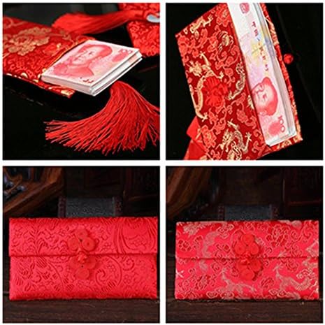 Лилит Ли Кинески Елемент Празнични Свилени Црвени Пликови Пликови За Подароци 2 ПАРЧИЊА/Сет(HF2G)