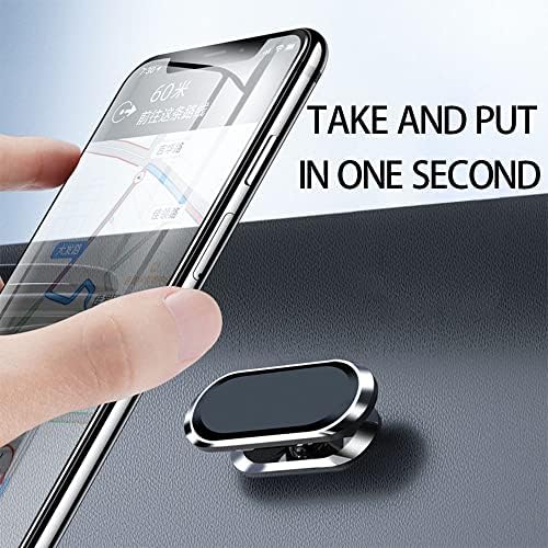 Автомобил Магнетни Мобилен Телефон Држач, 360° Ротација На Осум Магнетни Алуминиумски Легури Контролната Табла Автомобил Телефон Носителот, Компатибилен iPhone 13 Pro Max