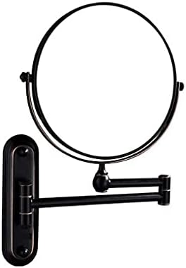 Zaahh Vanity Mirror, шминка огледало суета огледало монтирано зголемување и нормално двострано 360 ° ротирачко проширување за козметичко