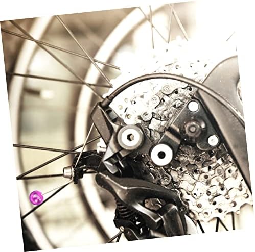 КЛИСПИД 1 Поставете Виолетова Со Велосипед За Додатоци За Кабел За Надворешни Сопирачки Легура Опашка Стеги За Возење Менувач Крај На