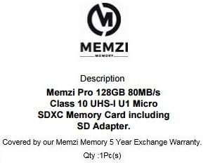 MEMZI PRO 128gb Класа 10 80MB/s Микро SDXC Мемориска Картичка Со Sd Адаптер И Микро USB Читач За Samsung Galaxy Express Prime Или Galaxy Express