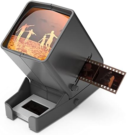 DigitNow 35mm Прегледувач на слајд, 3x зголемување и LED LED LED осветлено осветлено гледање и работа со батерии-за 35мм слајдови и позитивни