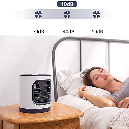Topyl Mini личен вселенски ладилник со 3 брзини, преносен климатик, тивок вентилатор за климатик за домашна просторија канцеларија