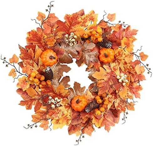 ZSEDP 50см есенски венец Божиќна декорација Вештачки јавор остава дрво корен од вештерки за Ноќта на вештерките