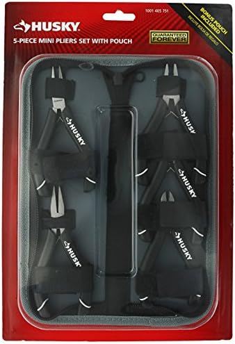 Husky 1052 Mini Pliers сорта поставена за електрични и апликации за одржување
