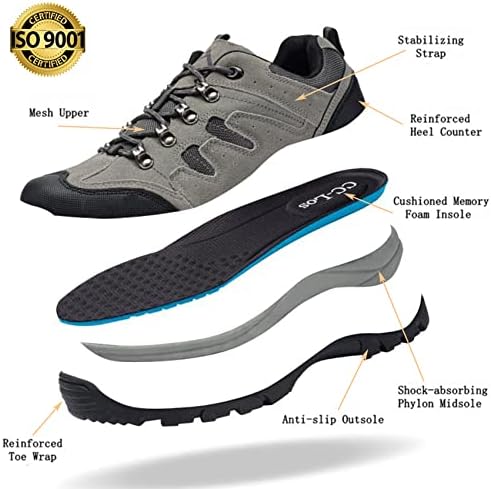 Машки чевли за пешачење CC-LOS, лесен дишениот флексибилен за тркирање искачување на одење