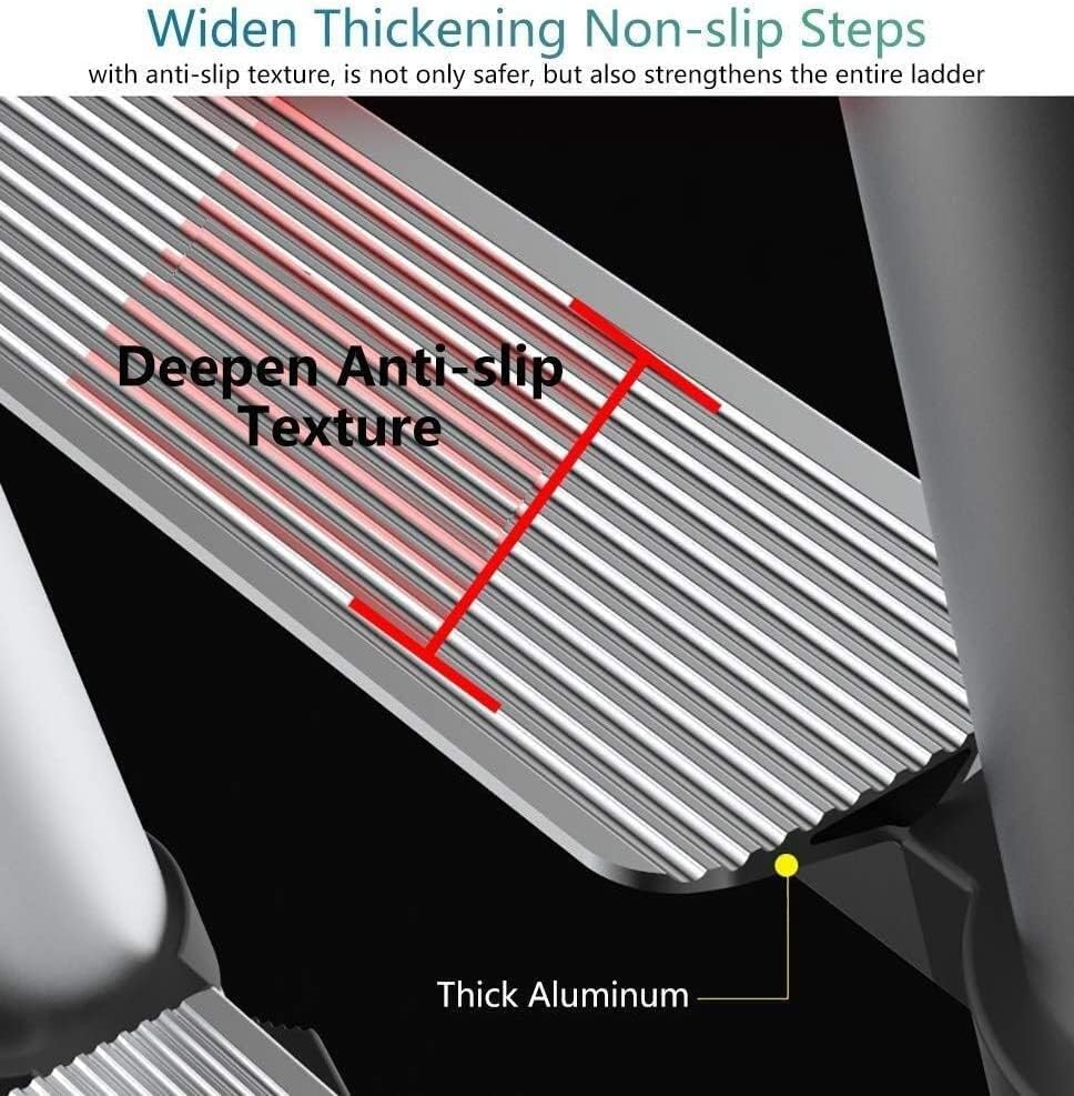 Скали, алуминиумска телесекстија скала 330 bs капацитет мулти -намена за проширување на скалилата со мансарда преклопување со стабилизирачка